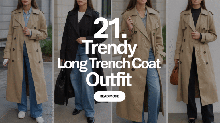 23 trendy long trench coat outfit