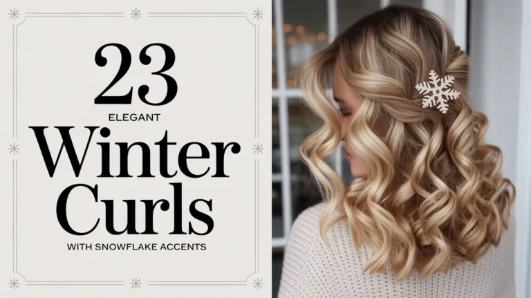 23 Elegant Winter Curls With Snowflake Accents