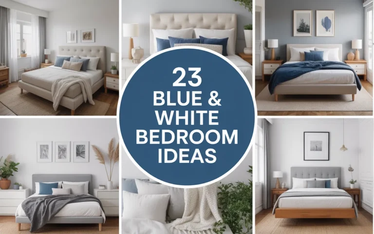23 Blue & White Bedroom Ideas That Feel Calm and Luxurious