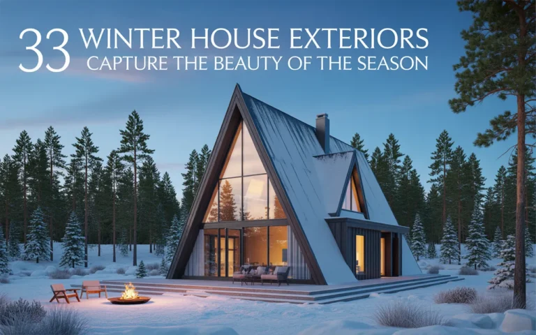 33 Winter House Exteriors That Capture the Beauty of the Season