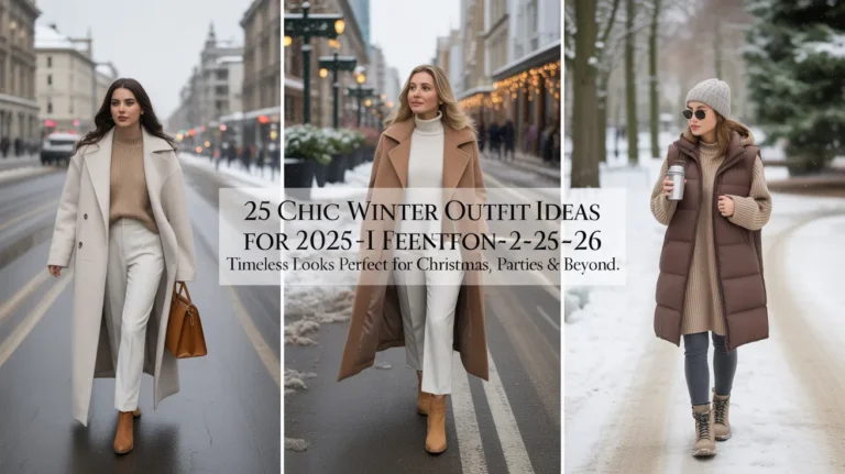 25 Chic Winter Outfit Ideas for 2026 Timeless Looks Perfect for Christmas
