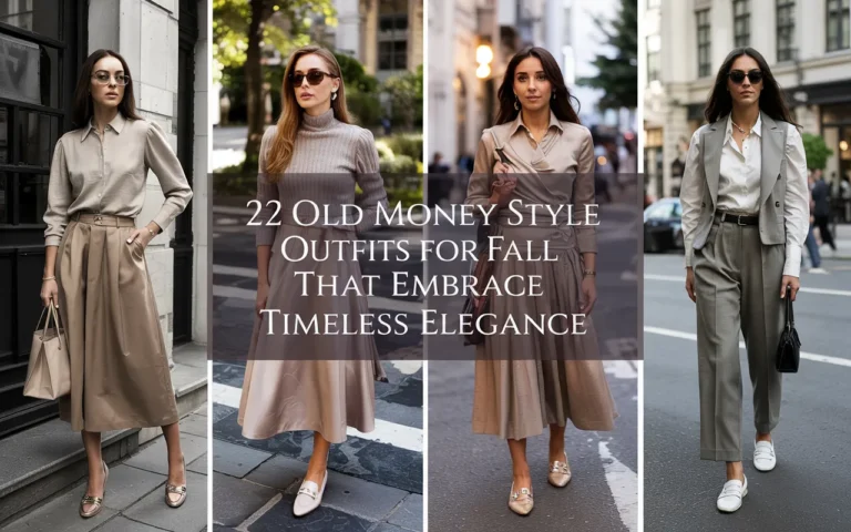 22 Old Money Style Outfits for Fall That Embrace Timeless Elegance