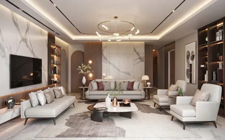 24 False Ceiling Living Room Designs That Instantly