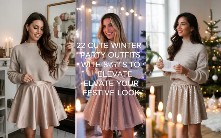 22 Cute Winter Party Outfits with Skirts to Elevate Your Festive Look