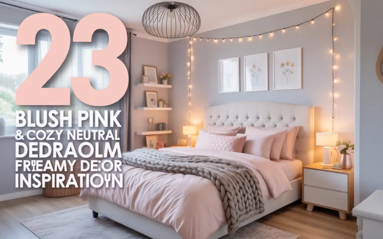 23 Blush Pink & Cozy Neutral Bedroom Ideas for Dreamy Decor Inspiration