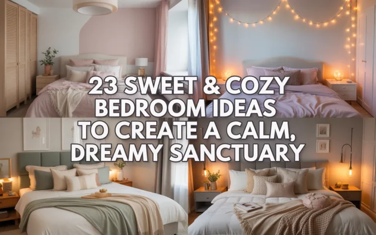 23 Sweet & Cozy Bedroom Ideas to Create a Calm