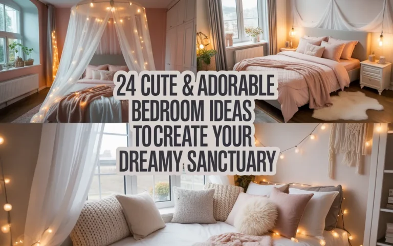 24 Cute & Adorable Bedroom Ideas to Create Your Dreamy Sanctuary