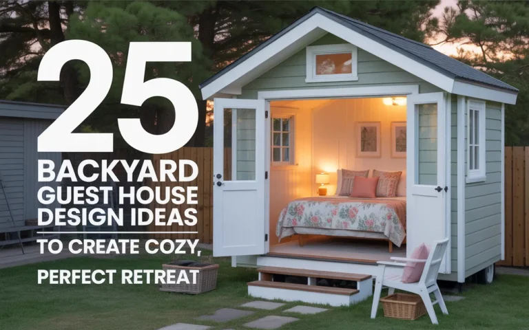 25 Backyard Guest House Design Ideas to Create a Cozy, Perfect Retreat