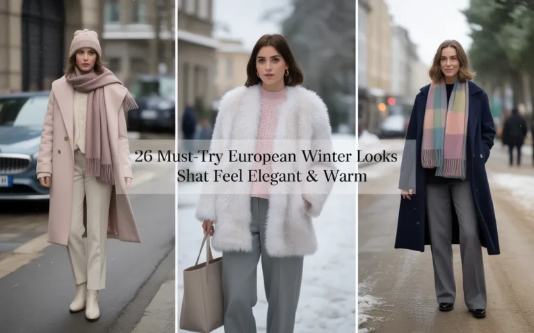 26 Must-Try European Winter Fashion Looks That Feel Elegant & Warm