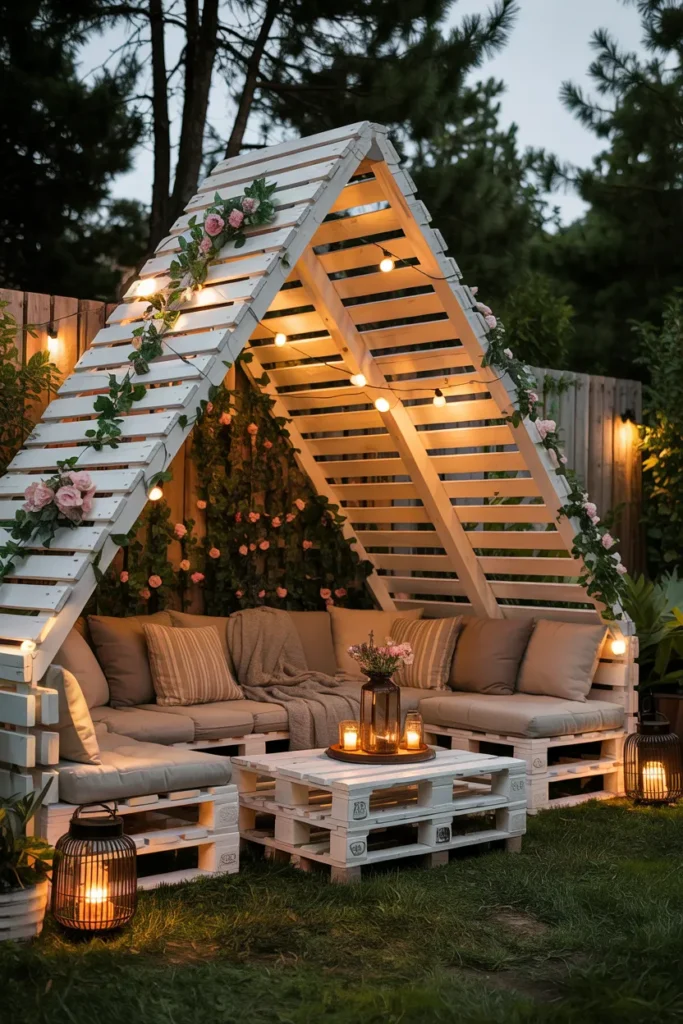 23 Stylish Small Garden Pallet Seating Ideas With A Luxury Feel