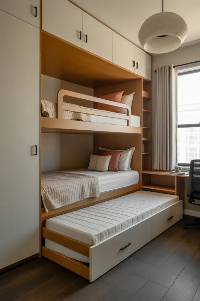 Bunk Beds with Pull-Out Trundle