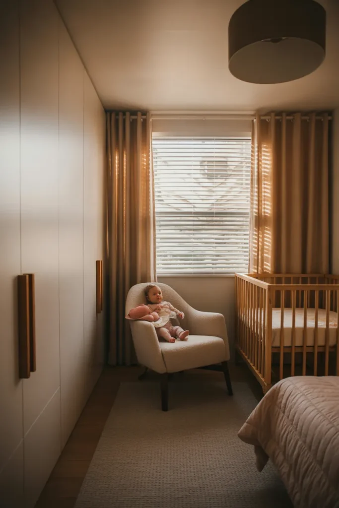 Compact Nursing Chair in the Corner