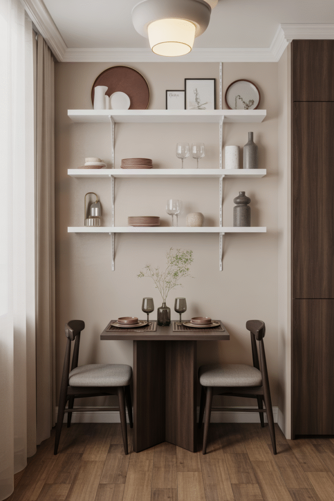 Floating Shelves for Storage