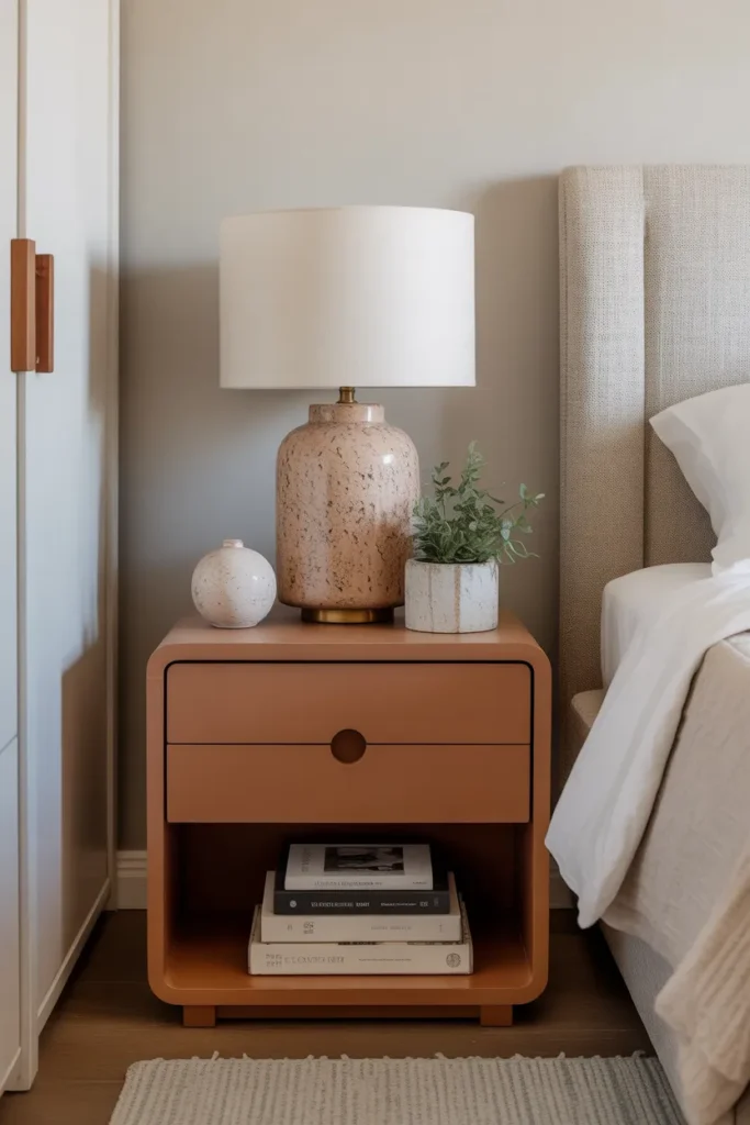Maximalist Nightstands with Decorative Storage