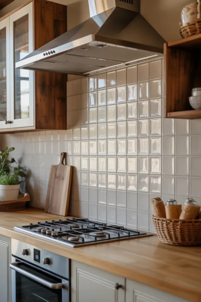 Neutral Ceramic Tile for Classic Farmhouse Comfort