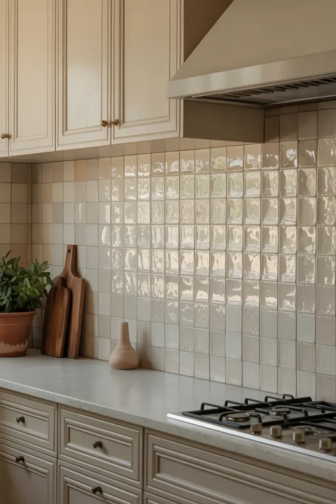 Off-White Zellige Tile for Soft Texture