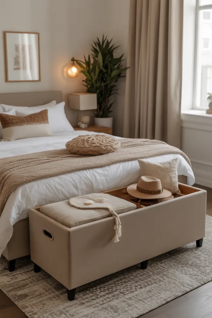 Ottoman with Hidden Storage