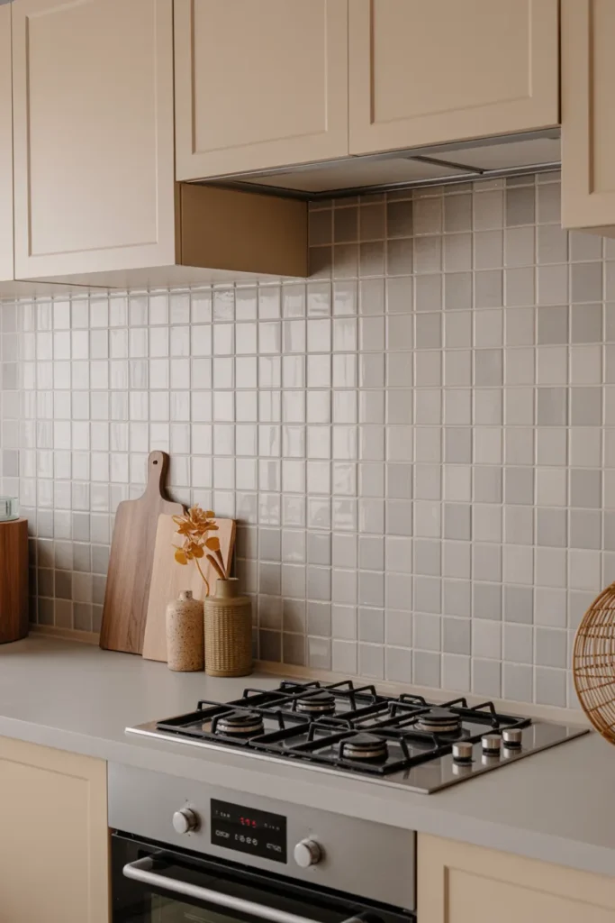 Pale Greige Tile with a Smooth Finish