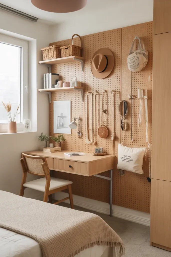 Pegboard Storage for Accessories