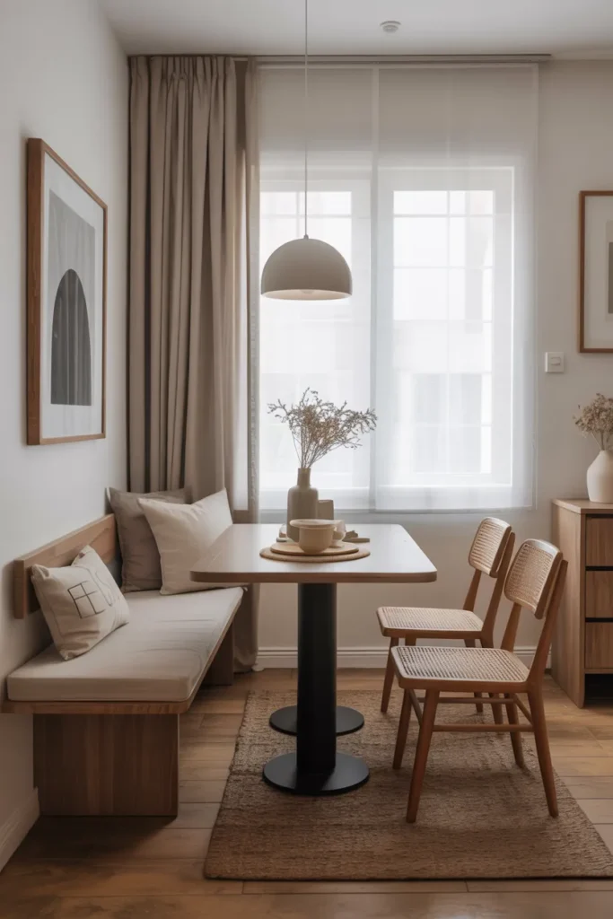 Bench Seating Along One Wall