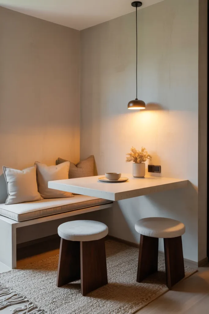 Bench Seating with Floating Table