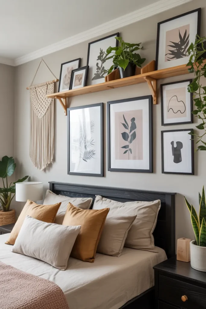 Black Boho Wall Art Gallery