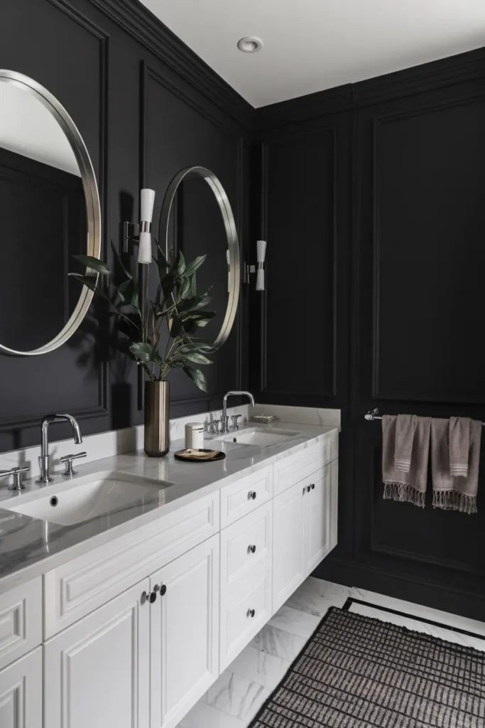 Black and White Contrast with High-End Finishes
