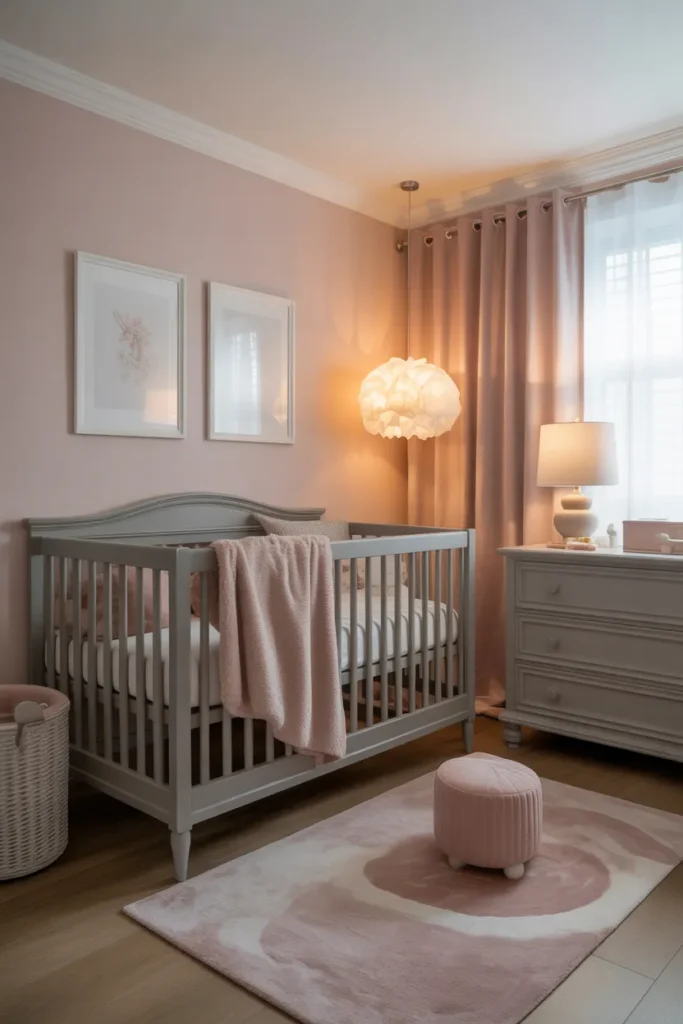 Blush Pink and Gray Nursery