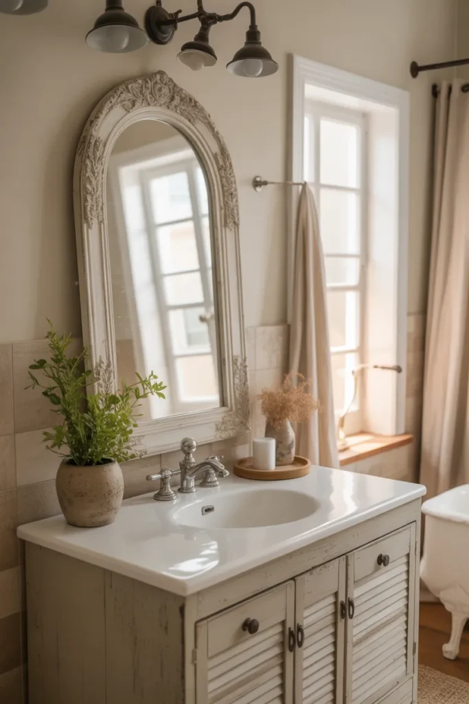 Boho Bathroom with Vintage Touches