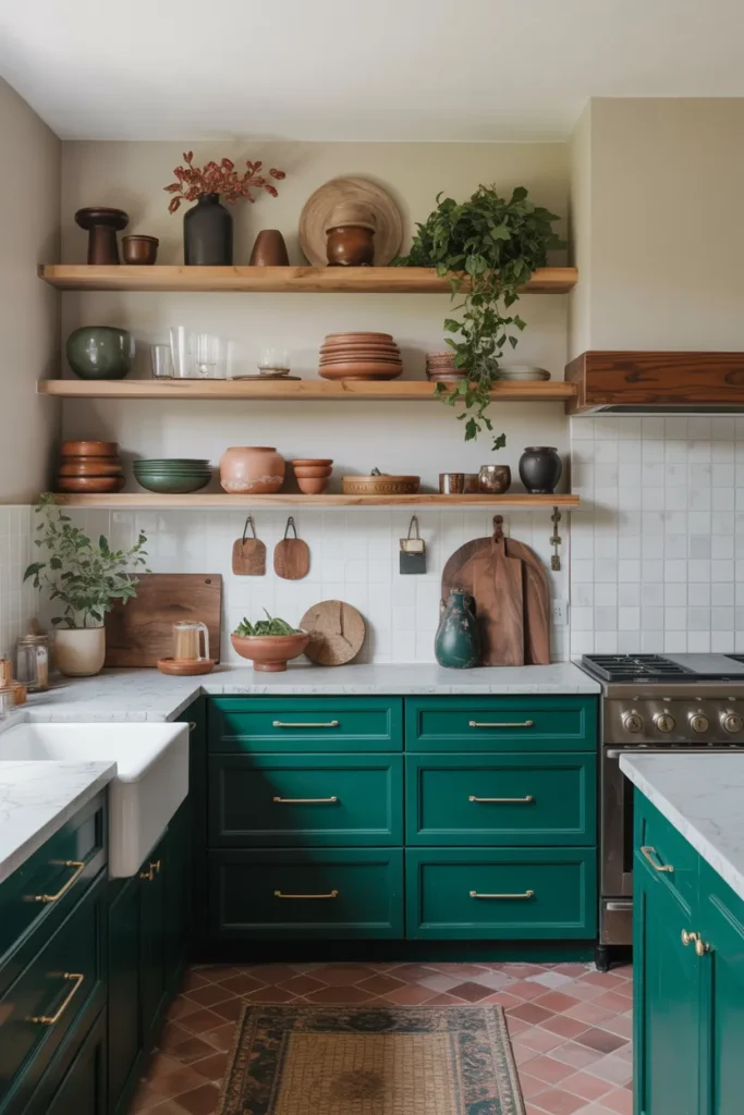 Bold Colored Cabinets