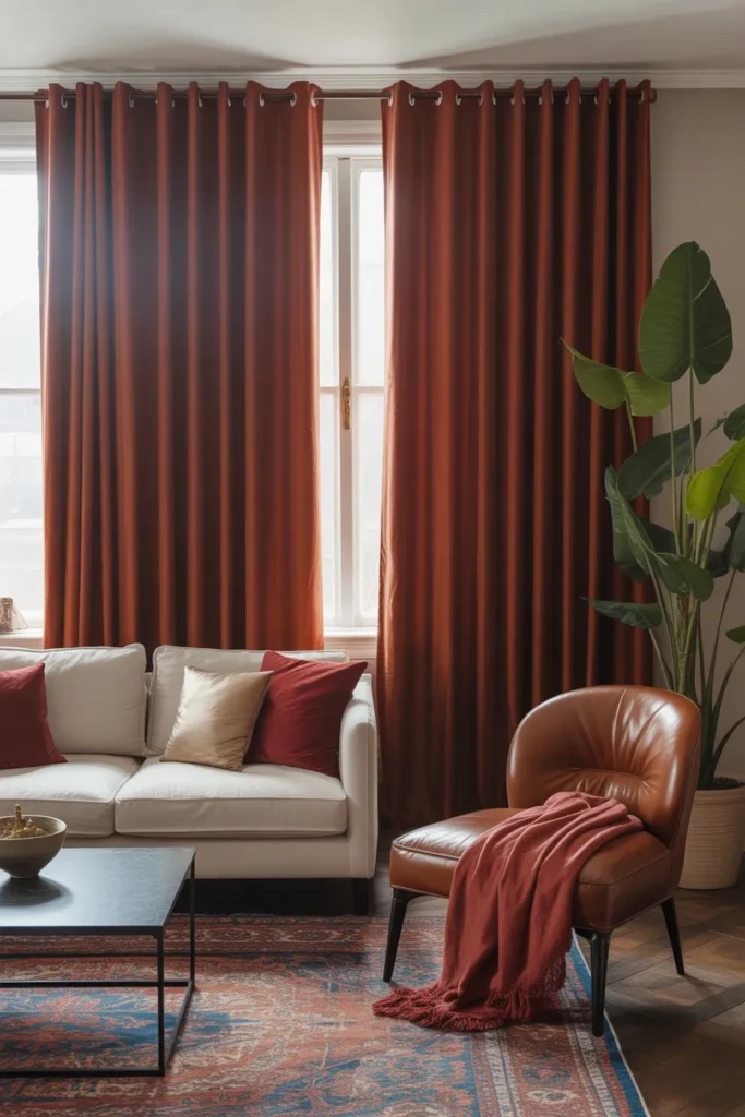 Bold Colored Curtains