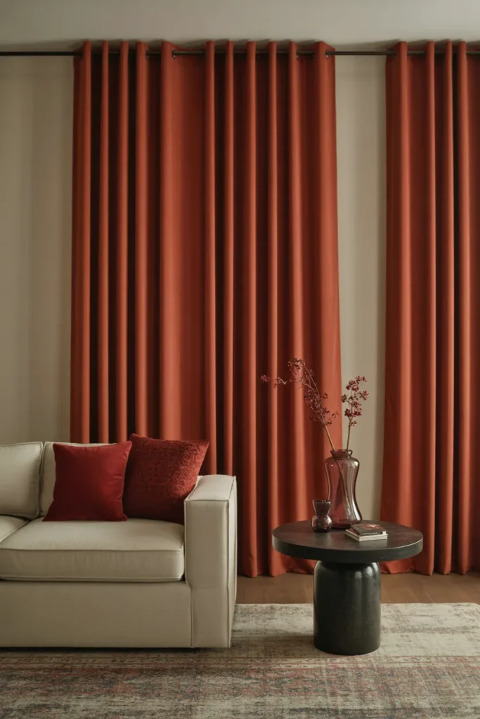 Bold Colored Curtains for a Statement