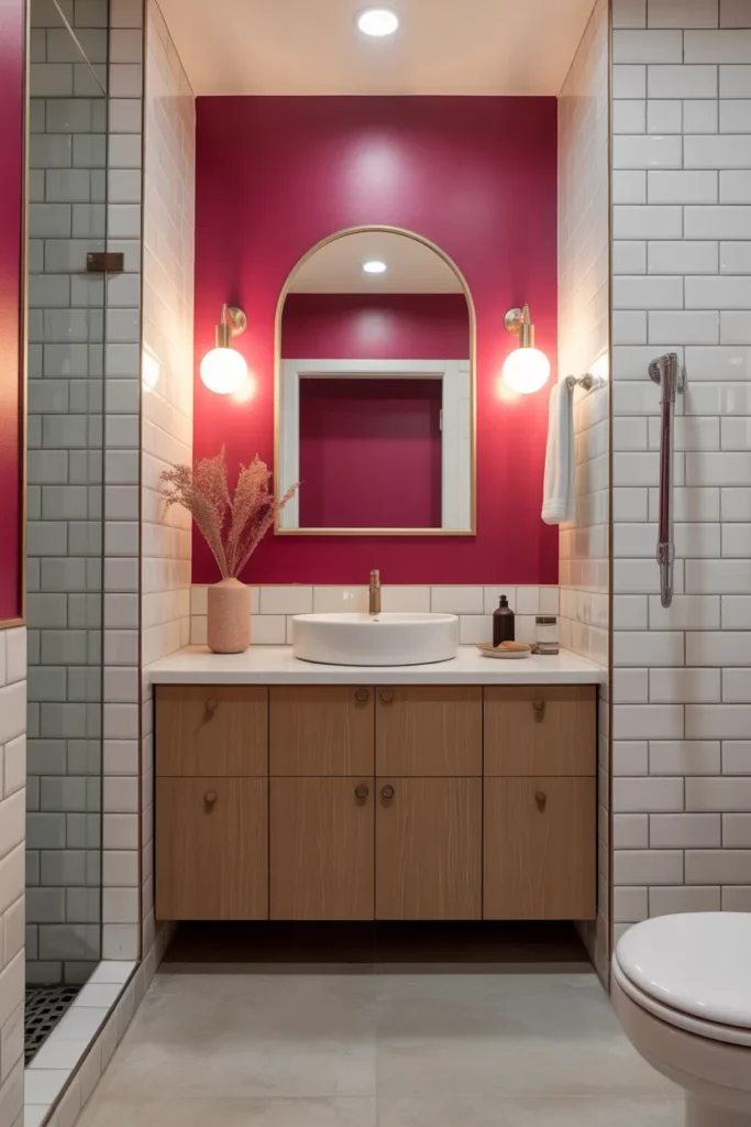 Bold Magenta Accent Walls
