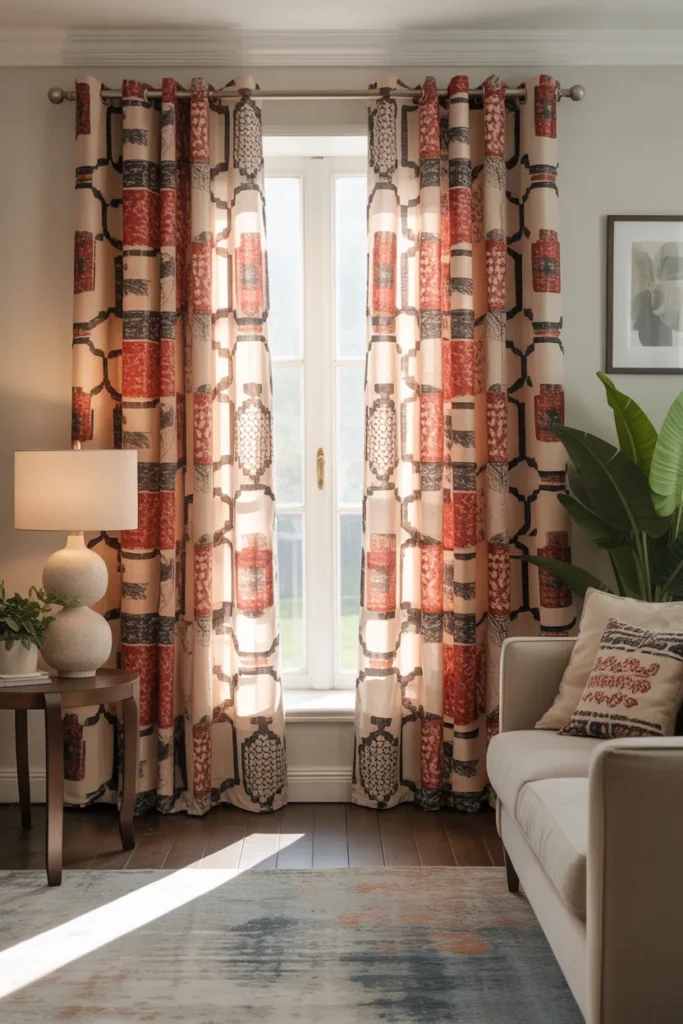 Bold Patterned Curtains