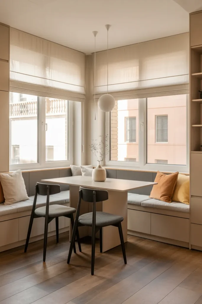 Built-In Banquette Seating with Storage