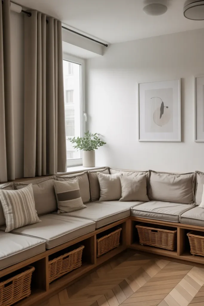 Built-In Seating for Space Efficiency