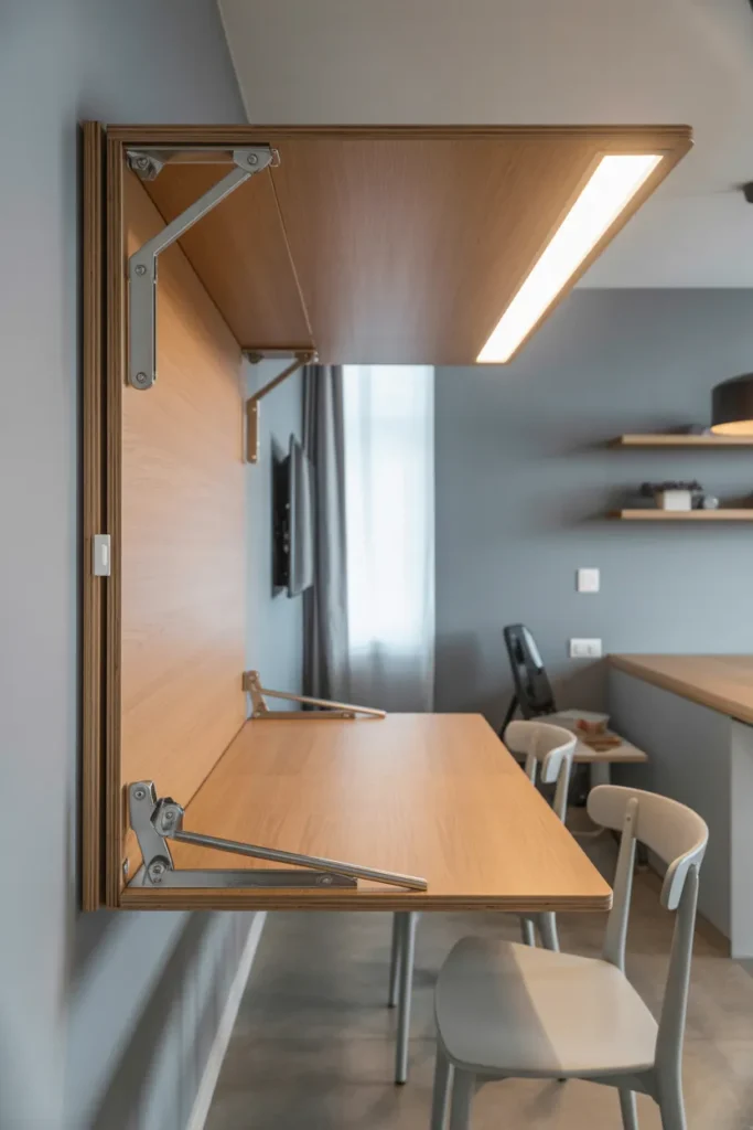 Built-In Wall-Mounted Tables