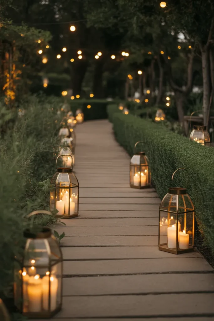 Candle-Lit Garden Pathways