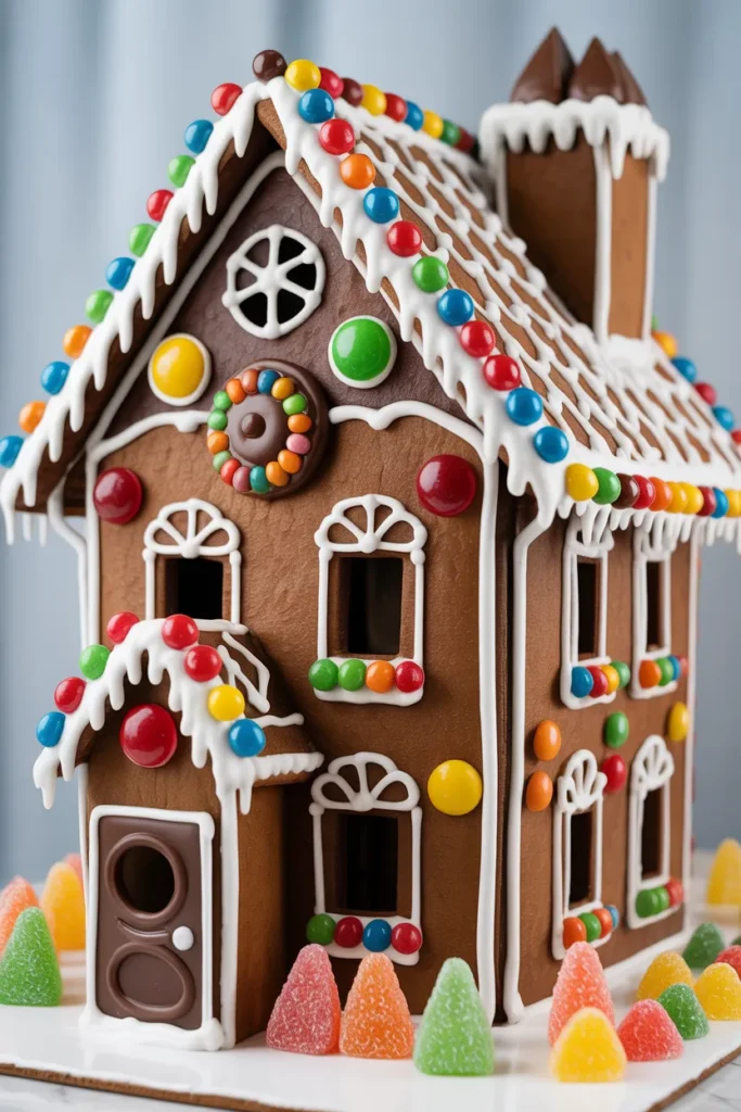 Candy-Filled Gingerbread Mansion