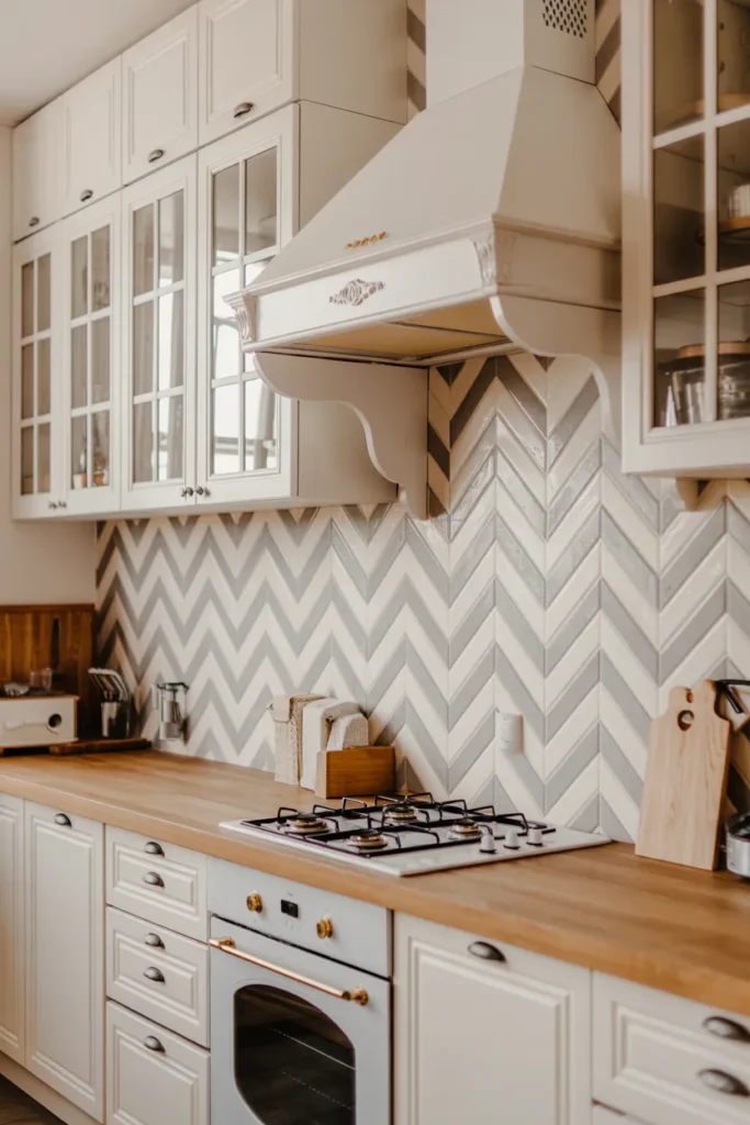 Chevron Tile Backsplash