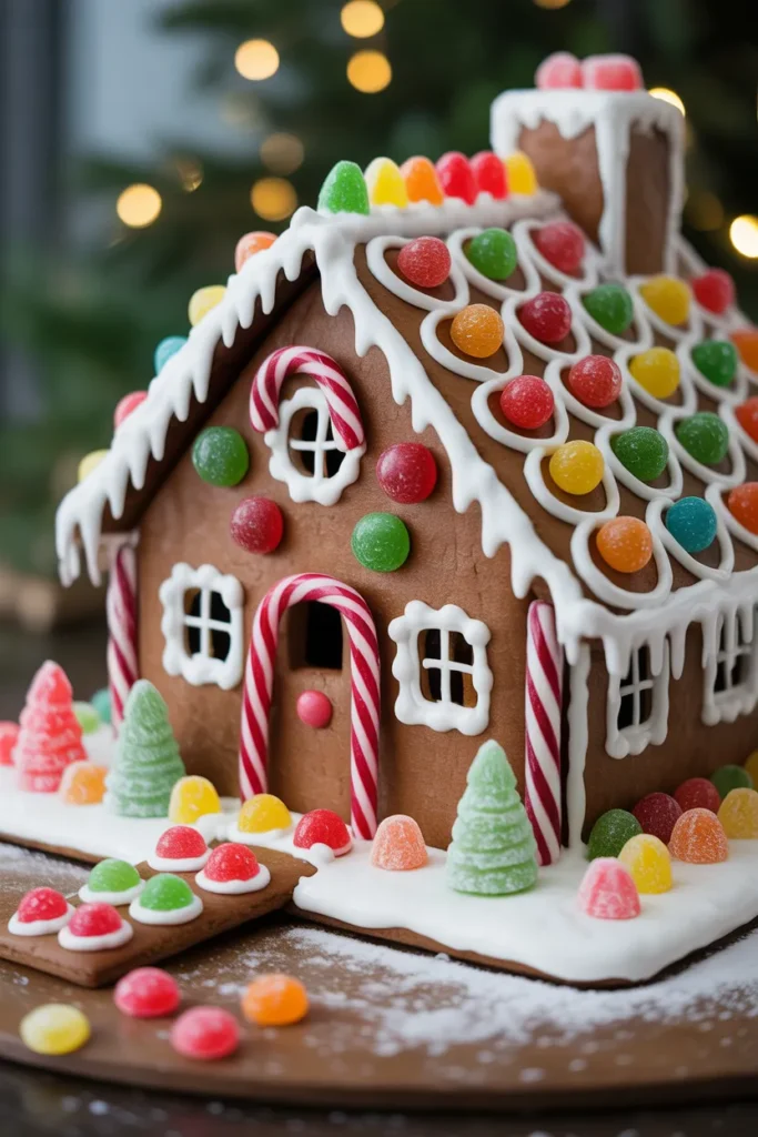 Classic Candy-Coated Gingerbread House