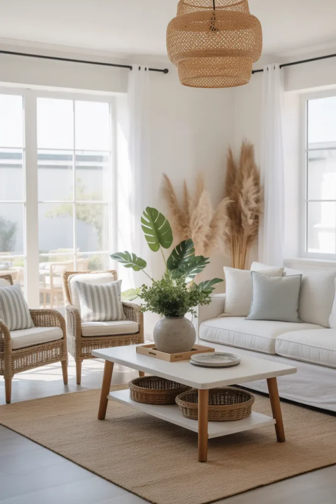 Coastal-Inspired Living Room