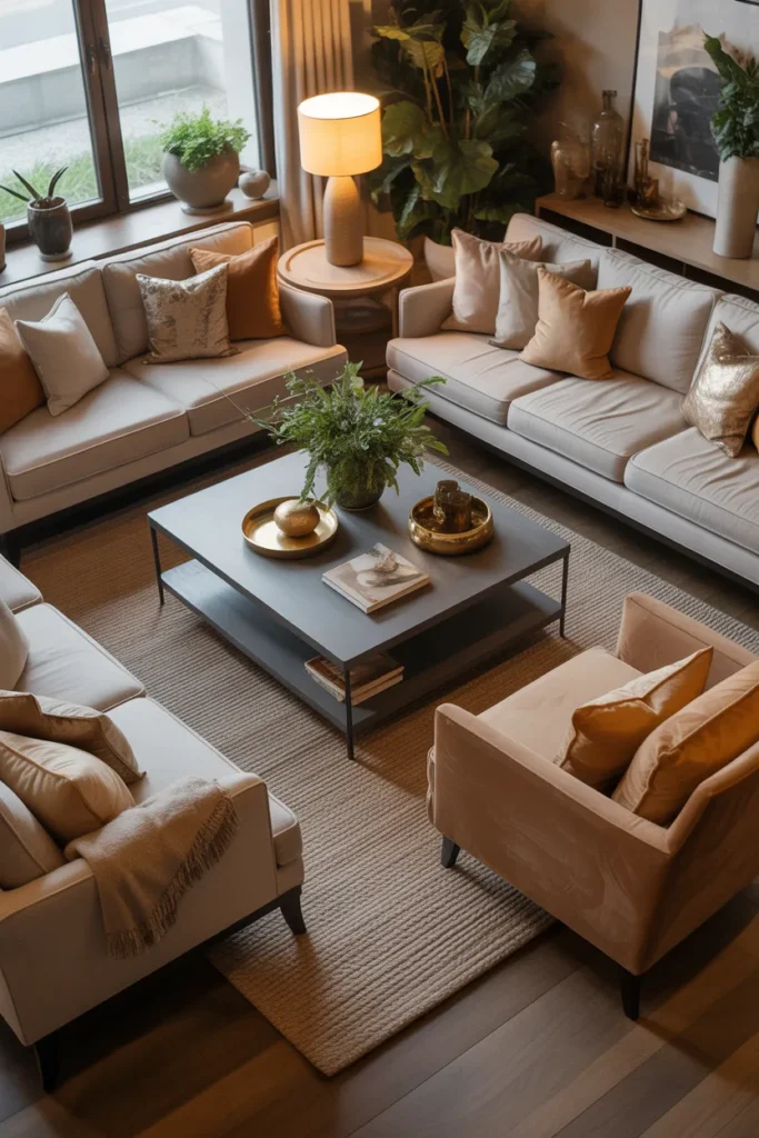 Comfortable Living Room with Soft Seating