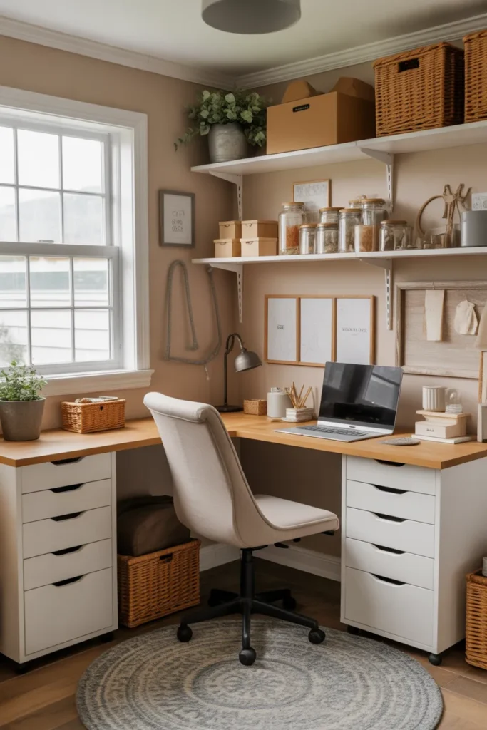 Compact Corner Craft Desk