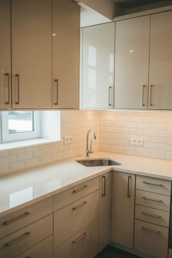 Compact L-Shaped Layout