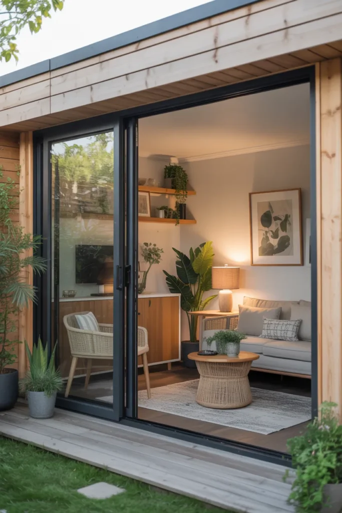 Compact Modern Garden Room for Small Yards
