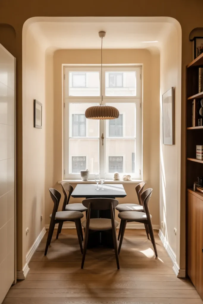 Compact Square Table for Small Corners