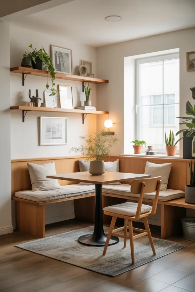 Corner Nook with Built-In Bench