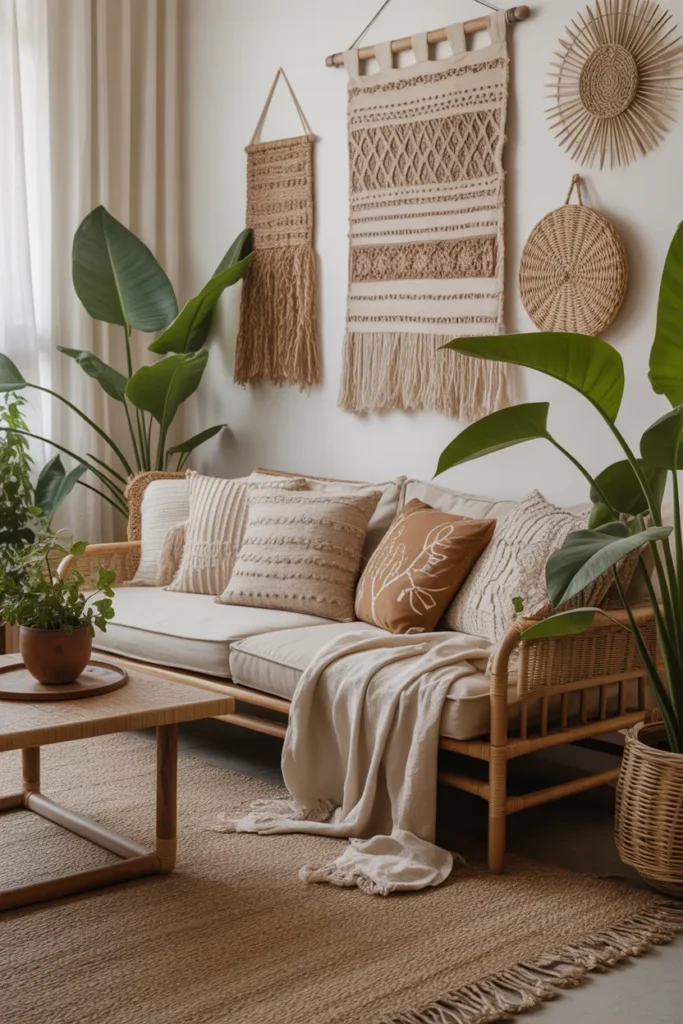 Cozy Boho Aesthetic Living Room
