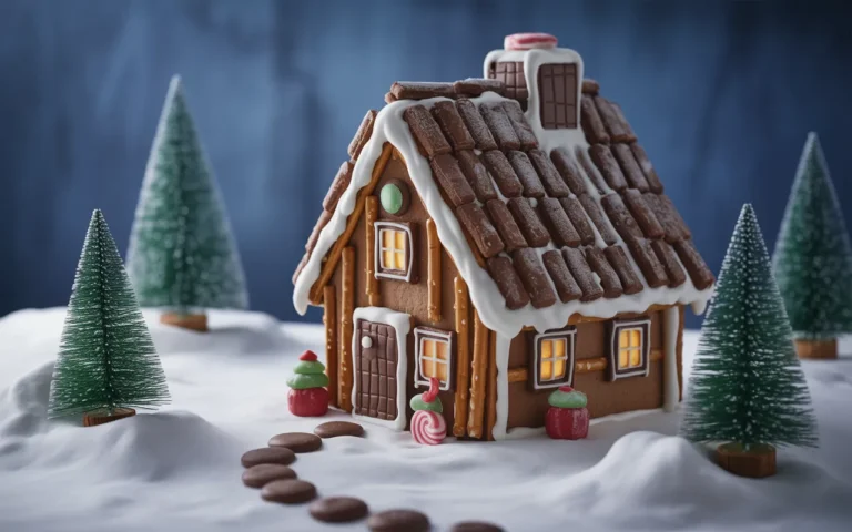 Cozy Cabin Gingerbread House,
